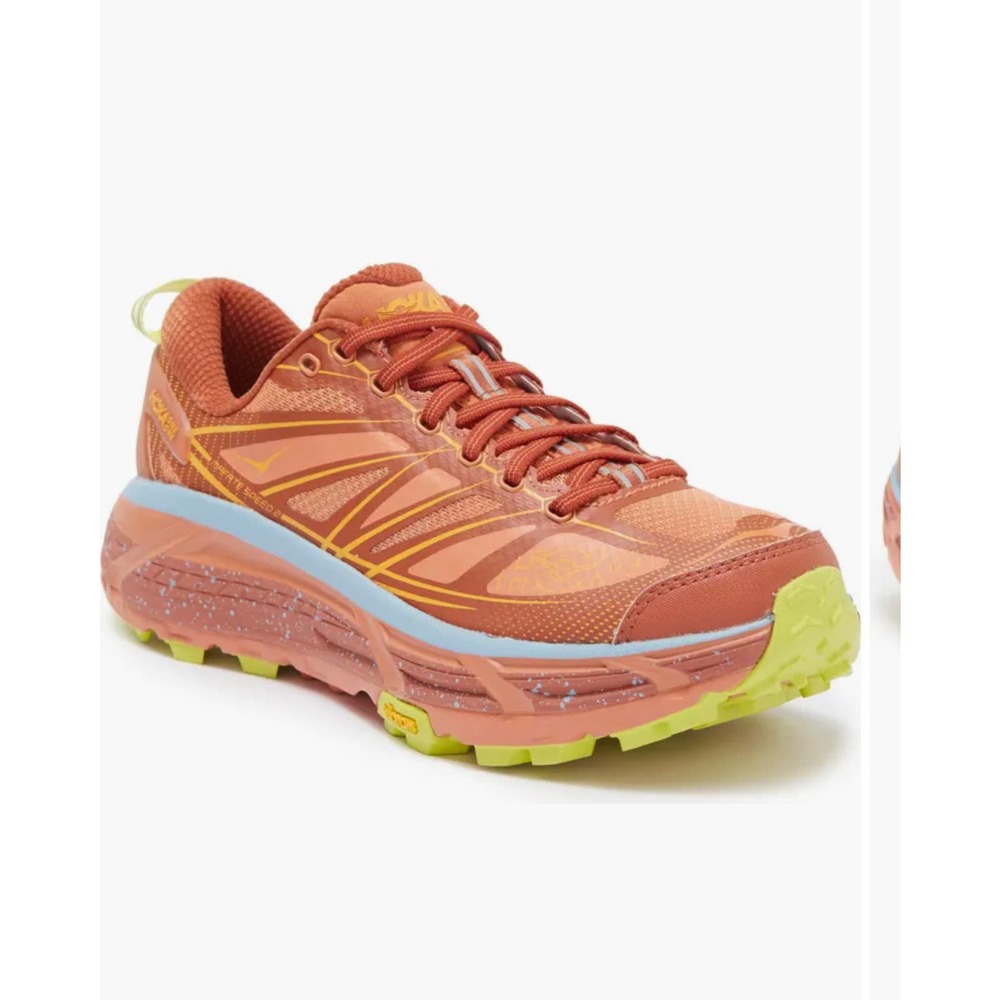 Hoka One One Orange and Yellow Athletic Shoes